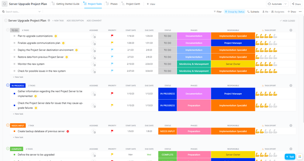 Applying Project Management Principles and ClickUp to Drive an Automation Project