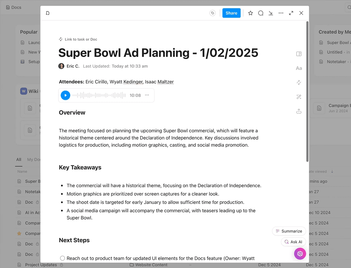 clickup-ai-notetaker