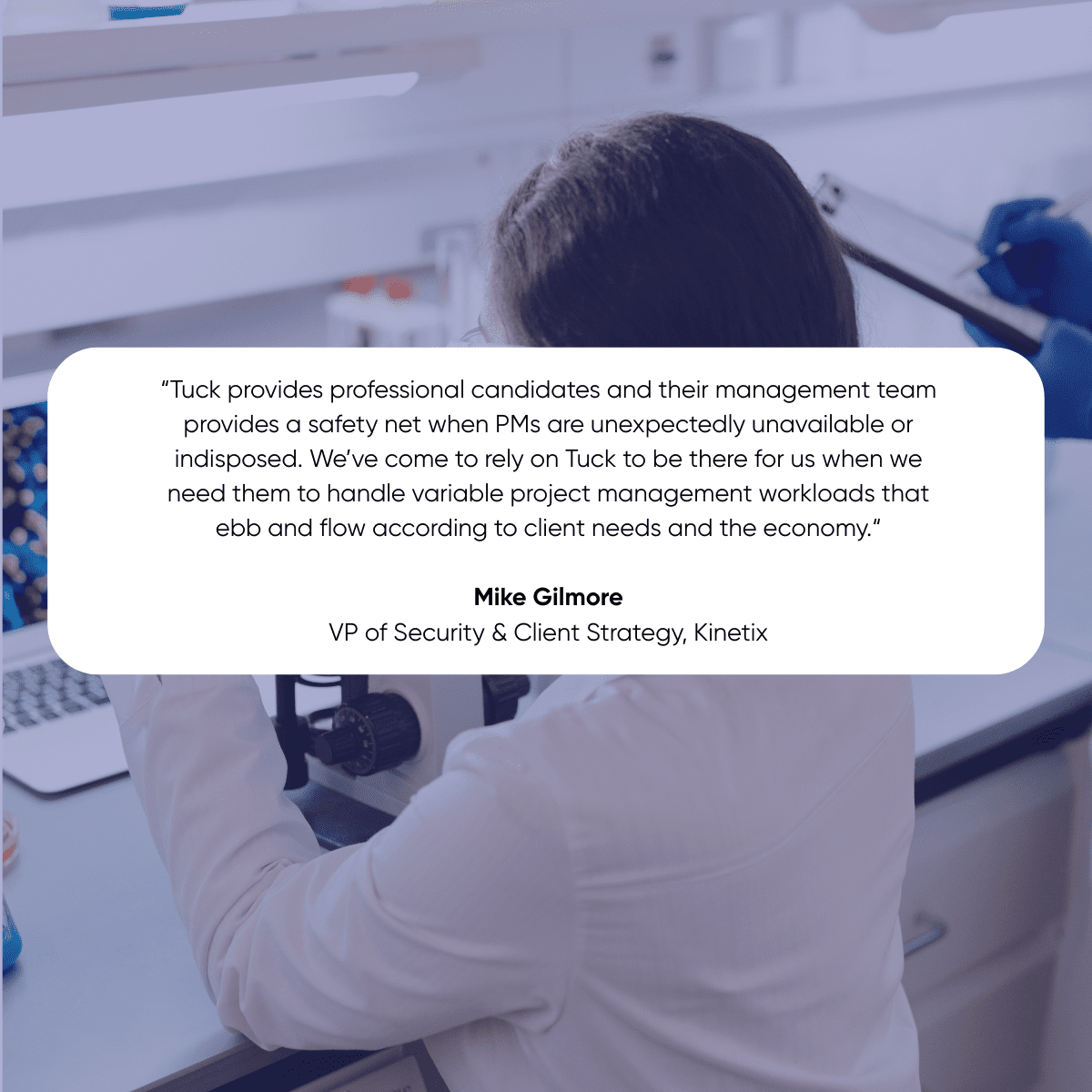 Kinetix_Tuck_Testimonial A testimonial from leader at Kinetix.