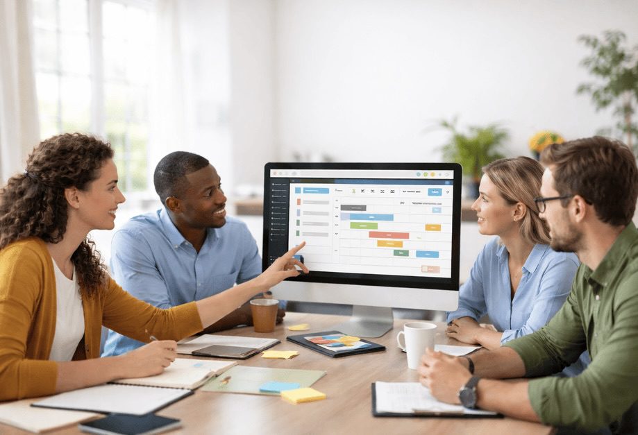A man standing in front of a crowd delivering a presentation.