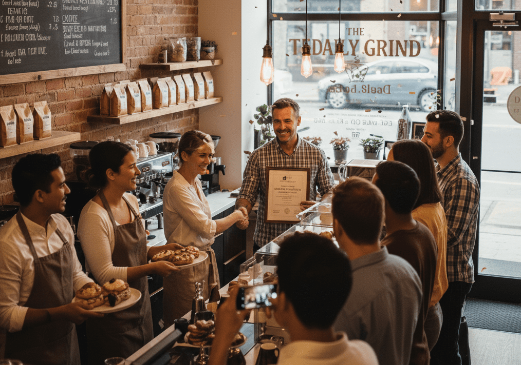small business in cafe